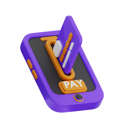 Paiement mobile  3D Icon