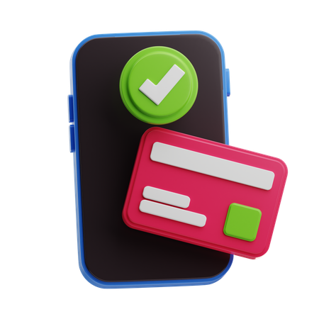 Paiement mobile  3D Icon