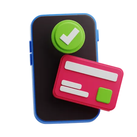 Paiement mobile  3D Icon