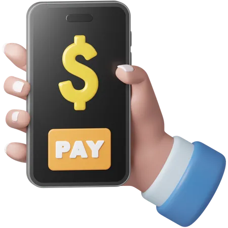 Paiement mobile  3D Icon