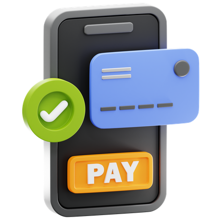 Paiement mobile  3D Icon