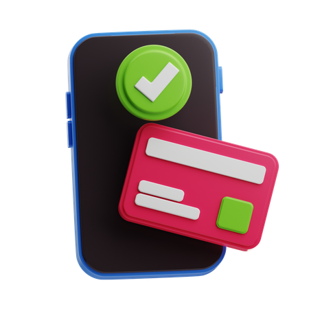 Paiement mobile  3D Icon