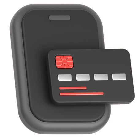 Paiement mobile  3D Icon