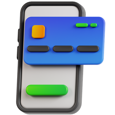 Paiement mobile  3D Icon