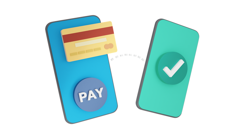 Paiement mobile  3D Icon