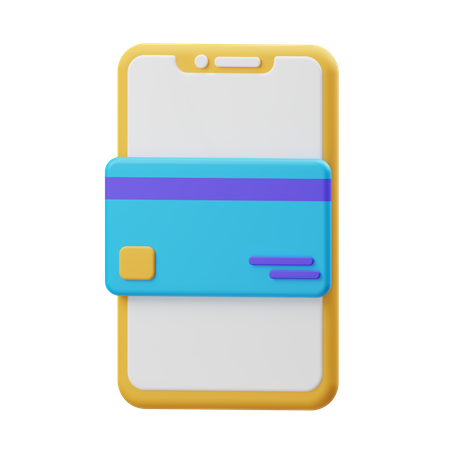 Paiement mobile  3D Illustration