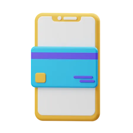 Paiement mobile  3D Illustration