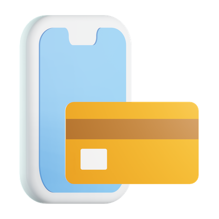 Paiement mobile  3D Icon