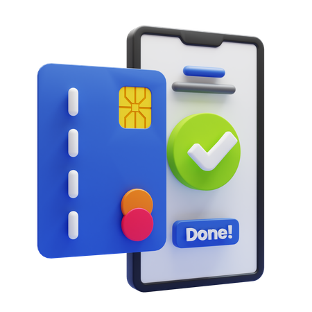 Paiement mobile  3D Icon