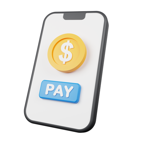 Paiement mobile  3D Icon