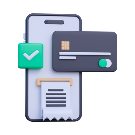 Paiement mobile  3D Icon