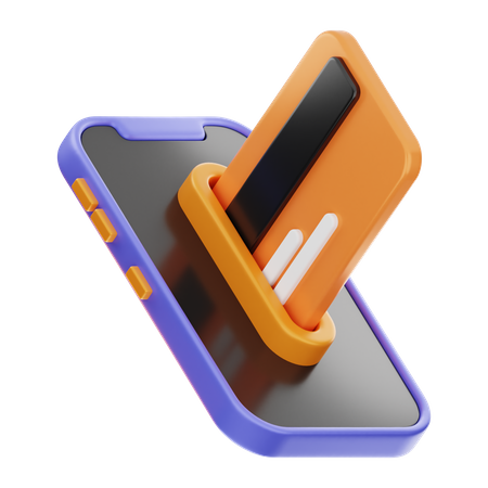 Paiement mobile  3D Icon