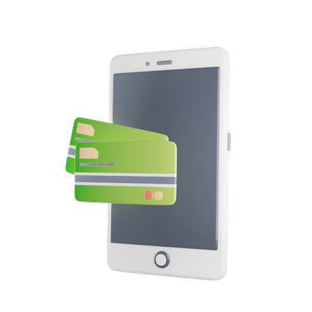 Paiement mobile  3D Icon