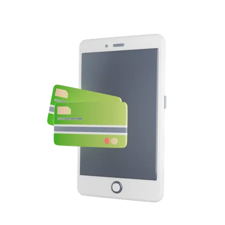 Paiement mobile  3D Icon