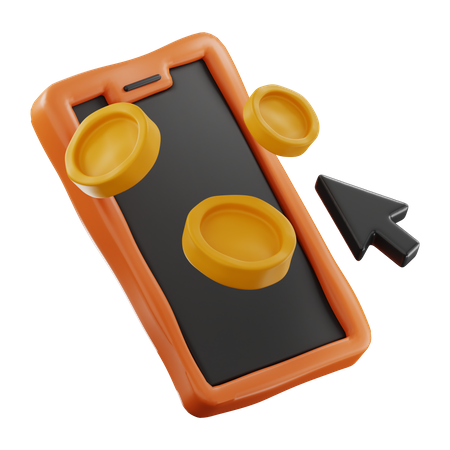 Paiement mobile  3D Icon