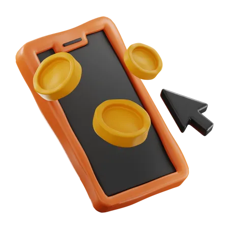 Paiement mobile  3D Icon