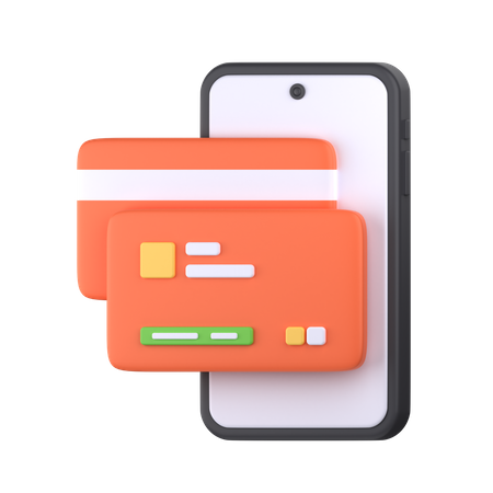 Paiement mobile  3D Icon