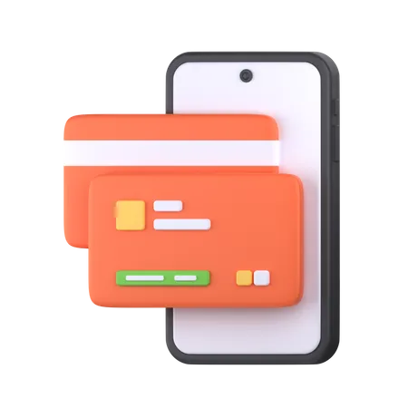 Paiement mobile  3D Icon