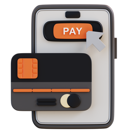 Paiement mobile  3D Icon