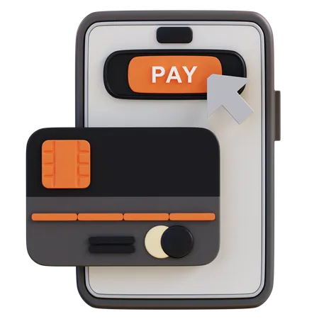 Paiement mobile  3D Icon