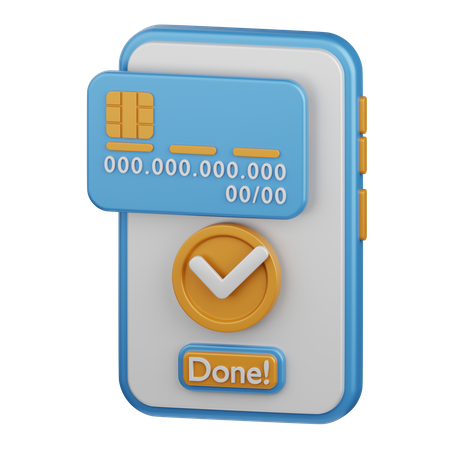 Paiement mobile  3D Icon