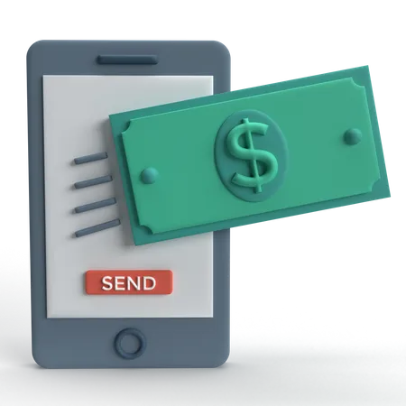 Paiement mobile  3D Icon