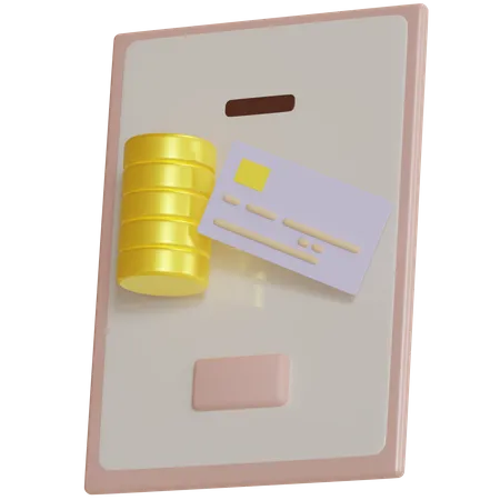 Paiement mobile  3D Icon