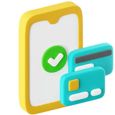 Paiement mobile  3D Icon