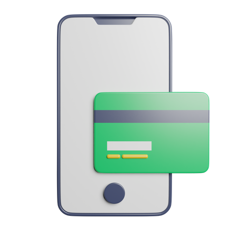 Paiement mobile  3D Icon