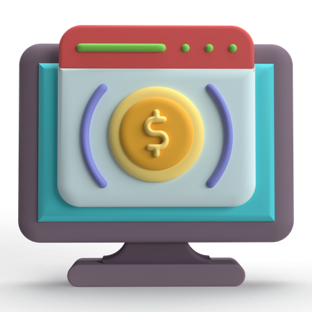 Paiement numérique  3D Icon