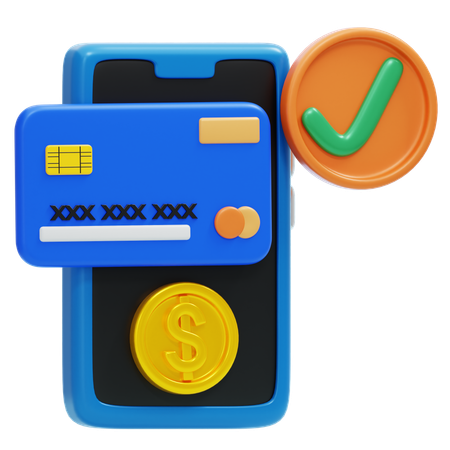 Paiement numérique  3D Icon