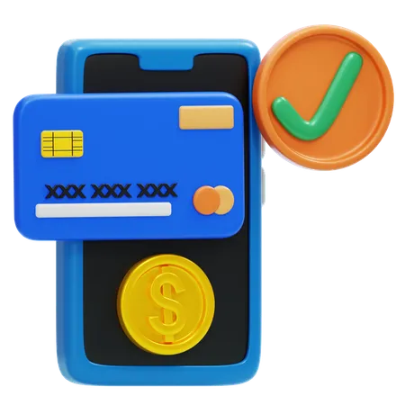 Paiement numérique  3D Icon