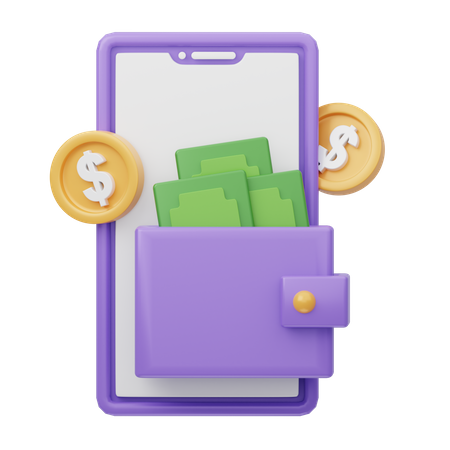 Paiement numérique  3D Icon