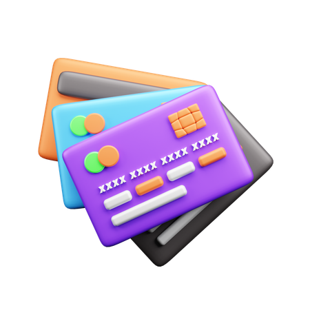 Paiement par carte  3D Icon