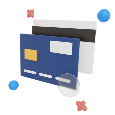 Paiement par carte  3D Illustration