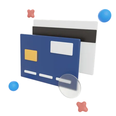 Paiement par carte  3D Illustration