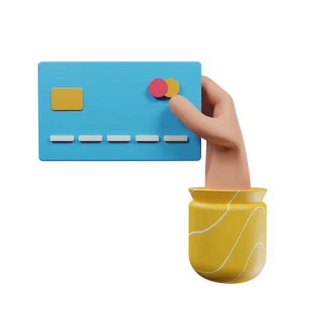 Paiement par carte  3D Illustration