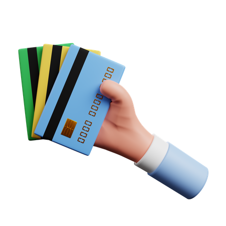 Paiement par carte  3D Illustration