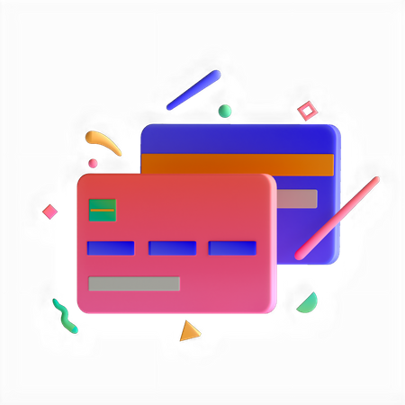 Paiement par carte  3D Icon