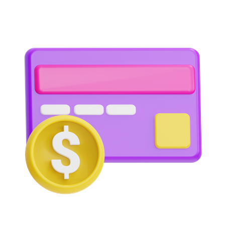 Paiement par carte  3D Icon