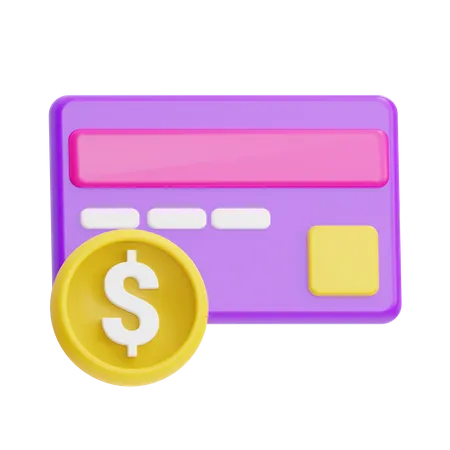 Paiement par carte  3D Icon