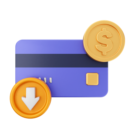 Paiement par carte de crédit  3D Icon