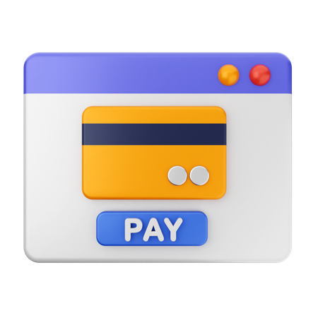 Paiement par carte de crédit  3D Icon