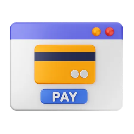 Paiement par carte de crédit  3D Icon