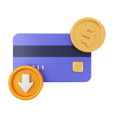 Paiement par carte de crédit  3D Icon