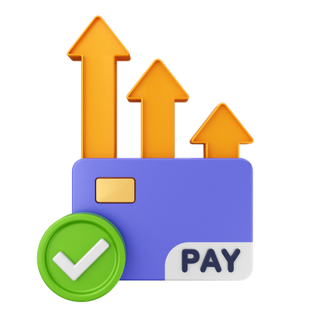 Paiement par carte de crédit  3D Icon