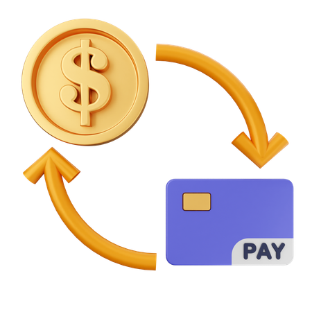 Paiement par carte de crédit  3D Icon
