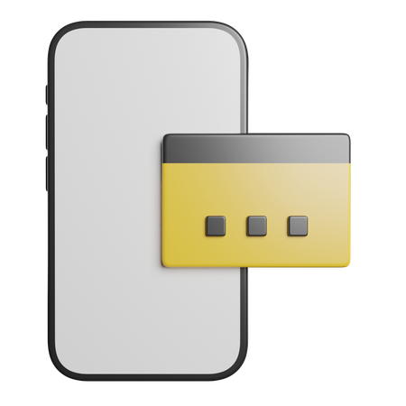 Paiement par carte de crédit  3D Icon