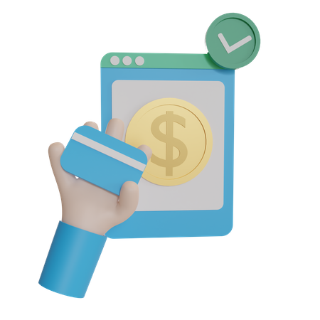 Paiement par carte de crédit  3D Icon