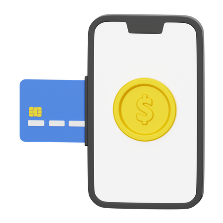 Paiement par carte en ligne  3D Icon